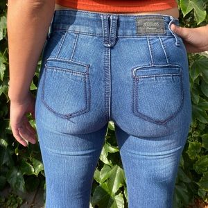 ZCOJEANS Y2K INSPIRED LOW RISE FLARE JEANS